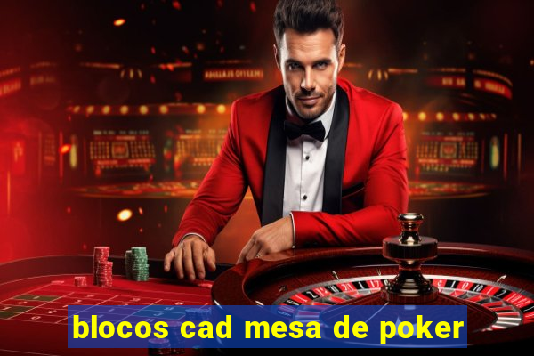 blocos cad mesa de poker